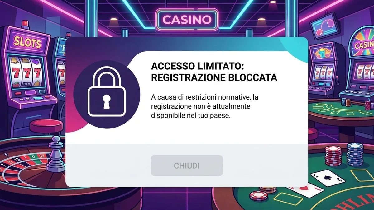 Registrazione con bonus